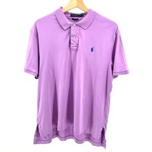 Vintage Y2K Polo Ralph Lauren Purple Pima Cotton Polo Shirt